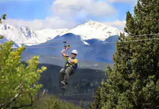 Ziplining in Winter Park