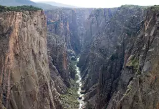 Black Canyon of the Gunnison National Park's dark reaches