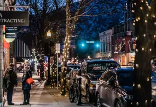 Holiday shopping in downtown Durango