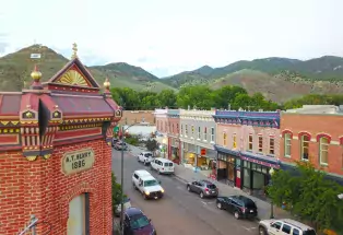 Victorian-era architecture in historic downtown Salida