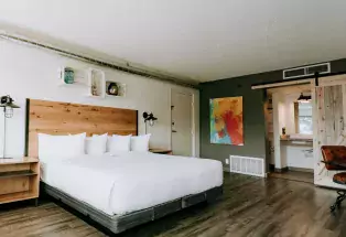SCP Hotel guest room