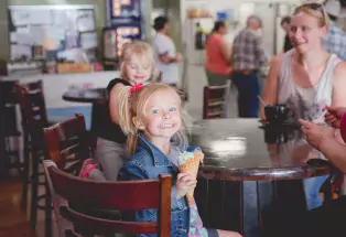 Ice cream at Simkins Parlour