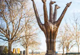 Skygrazers, a public sculpture in Sterling