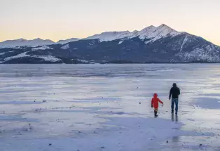 Wintertime on Lake Dillon