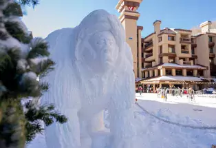 Snow sculpture at Purgatory Resort