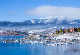 Dillon Marina in winter