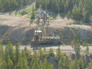 A historical mining structure in Leadville A historical mining structure in Leadville