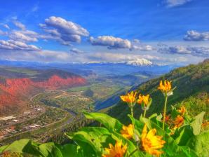 View from Red Mountain in Glenwood Springs
